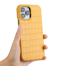 Load image into Gallery viewer, Unique Leather Case For iPhone 13 14 11 12 Pro Max XR X XS Strong Hard Shockproof Cover Green Leather Cover Classic Fashion Case for iPhone Protective Case
