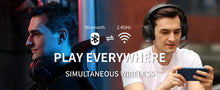 Load image into Gallery viewer, BINNUNE BW01 Wireless Gaming Headset with Mic for PC PS4 PS5 2.4G Bluetooth USB Gamer Headphones with Mic for Laptop Computer
