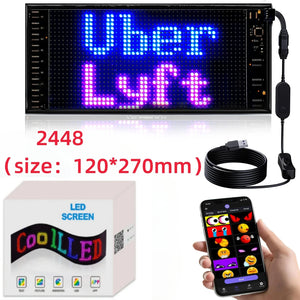 Bluetooth APP Waterproof USB 5V Flexible Addressable RGB Pattern Graffiti Scrolling Text Animation Matrix Pixel Display Car Shop