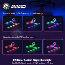 Load image into Gallery viewer, Skydimo Monitor Ambilight Lights PC E-Sport Gamer Ambient RGB Strip, Desktop Computer Display AURA LED 5V USB Software Control
