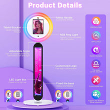 Load image into Gallery viewer, Selfie Stand Photo Booth Machine ipad Photobooth compatible for 10.2-12.9inch ipad  Photo Booth Stand Machine for Party Wedding
