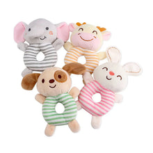Load image into Gallery viewer, New Baby Rattle Toys Cartoon Animals Plush Infant Hand Ring Bed Toys for Newborn 0-24 Months Toddler Early Educational Toy
