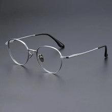 Load image into Gallery viewer, YIMARUILI Luxury Titanium Round Glasses – Retro Wide-Rimmed Frame

