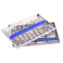 Load image into Gallery viewer, Dental Sterilization Rack Surgical Autoclavable Sterilization Box Dental Cassette File Burs Disinfection Tray Dentist Tools
