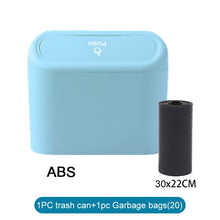 Load image into Gallery viewer, Car Trash Can (with Lid) Contains 60 (300) Garbage Bags, Small Car Trash Can, Leak-proof Mini Car Accessories
