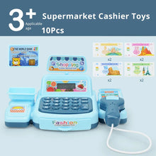 Load image into Gallery viewer, Simulation Shopping Cash House Toys Electronic Game Lighting And Sound Effects Supermarket Cashier Toys
