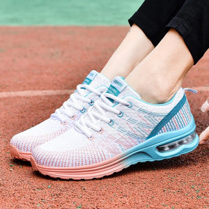 Purple Female Running Sneakers Sport Shoes Women Luxury Brand Breathable Sneaker Air Light Mesh Lace-Up Chaussure Fashion Sneake