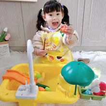 Load image into Gallery viewer, Kids Kitchen Sink Toys Electric Dishwasher Playing Toy With Running Water Pretend Play Food Fishing Toy Role Playing Girls Gift
