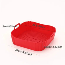 Load image into Gallery viewer, Reusable Silicone Airfryer Liner – Baking Tray &amp; Fryer Accessory
