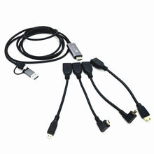 Load image into Gallery viewer, 2in1 USB &amp; Type-C to Micro / Mini HDMI-compatible Video Capture Card Live Streaming Cable for Sony Canon Nikon Fuji Camera PC 4K
