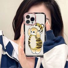 Load image into Gallery viewer, Cute Cat Phone Case For Iphone 11 12 13 Mini Pro Max 14 Pro Max Case Shell Cartoon Patterned Case Cover Soft Clear Cover Flexible Ultra Slim Anti-scratch Bumper Protective Cover For Iphone
