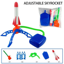 Load image into Gallery viewer, Kids Outdoor Rocket Launcher – Air-Powered Foot Pump Soaring Toy
