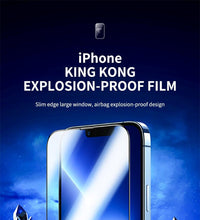 Load image into Gallery viewer, 30D Diamond New upgrade Full Cover Screen Glass For iPhone 14 13 12 11 Pro Max Mini XR X XR XS Tempered Glass Screen Protector Dust Proof Tempered Glass Screen Protector for iPhone
