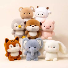 Load image into Gallery viewer, Cute Plush Companion Doll Anime Elephant Rabbit Bear Panda Cartoon Desk Companion Doll 16cm Soft Plush Toy Sleeping Gift
