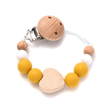 Load image into Gallery viewer, Baby Pacifier Chain Clip Silicone Teether Beads Soother Toy

