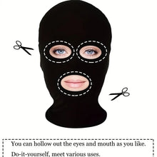 Load image into Gallery viewer, Black Full Face No Hole Cover Hat Women Men Army Tactical Cs Balaclava Cap Sun Uv Protection Bike Motorcycle Multi-Hole Ski Mask
