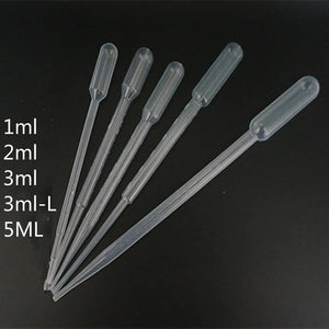 Laboratory Pipette 0.2ml/0.5ml/1ml/2ml/3ml/3ml-L/5ml/10ml Plastic Disposable Graduated Container Liquid Dropper Equipment Straw