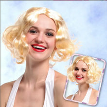 Load image into Gallery viewer, Short Curly Wigs for Women Synthetic Hair with Bangs Shoulder Length Blonde Grey White Brown Natural Looking Party Daily Use
