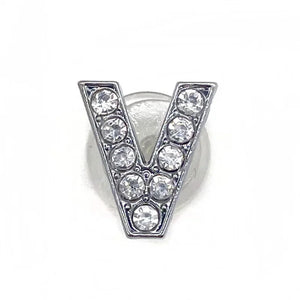 1pcs Metal Shoes Charms Accessories Garden Rhinestones Letters Shoe Decorations Diy Charm For Crocs Pins Chain X-mas Women Gifts