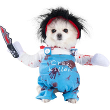 Load image into Gallery viewer, 1PCS Halloween Dagger Pet Transformation Dress Festival Funny Knife Holding Dog Clothes Cat Standing Dress Pet Dress Up
