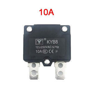 DIY 7A 10A 15A Automatic Reset Relay Fuse Therma Switch Circuit Breaker Current Overload Protector Kids Electric Car Accessories