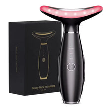 Load image into Gallery viewer, 3 in 1 EMS Neck Face Beauty Device with Thermal Neck Lifting Vibration LED Facial Massager Double Chin Remover Skin Care Tool
