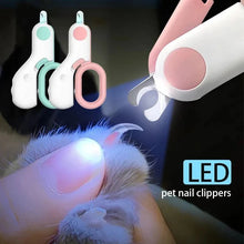 Load image into Gallery viewer, LED Pet Nail Clipper – Cat &amp; Dog Claw Trimmer with Safety Lock
