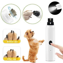 Load image into Gallery viewer, Electric Pet Nail Grinder – USB LED Dog &amp; Cat Clipper
