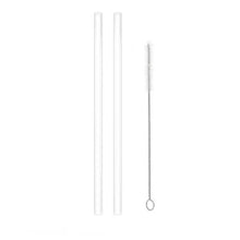 Load image into Gallery viewer, 6 pack Replacement Straws for Stanley 40oz Adventure Quencher Travel Tumbler, Reusable Plastic Straws with Cleaning Brush
