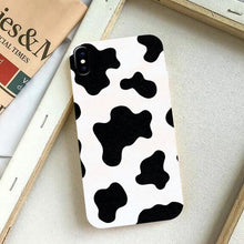 Load image into Gallery viewer, Slim Fit  Lightweight Black White  Print Silicone Case For iPhone 11 Pro 7 8 Plus X XR XS Max iphone 11 Cell Phone Case Cover White Black Pattern Print Silicone Unisex Case
