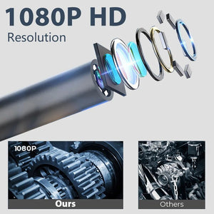 1080P Single / Dual Lens Hard Cable Mini Camera Endoscope Camera WiFi Waterproof Endoscope Inspection For Android IOS Car Sewer