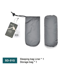 Load image into Gallery viewer, Outdoor Camping Sleeping Bag Liner Ultralight Mummy Sleeping Bag Backpack Liner Single Person Travel  Sleeping Bag
