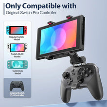 Load image into Gallery viewer, Adjustable Switch Pro Controller Handle Bracket Game Accessories Gamepad Clip Clamp Holder Mount
