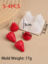 Load image into Gallery viewer, 3D Strawberry Aromatherapy Candle Silicone Mold DIY Handmade Romantic Scented for Valentine's Day Party Home Decor Birthday Gift
