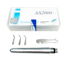 Load image into Gallery viewer, 2/4 Holes Dental Ultrasonic Air Scaler AS2000 with 3 Tips Tooth Calculus Remover Cleaning Handpiece Whiten Tooth Cleaner

