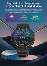 Load image into Gallery viewer, Smartwatch Military Men 360*360 HD Screen Flashlight Health Monitoring Waterproof Heart Rate BT Call Smart Watch For Android IOS

