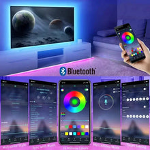 Load image into Gallery viewer, RGB LED Strip Light SMD 5050 USB Remote&amp;APP Control Bluetooth Flexible Tape Diode Ribbon for TV Backdrop Living Room Bedroom
