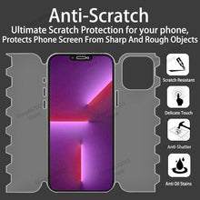 Load image into Gallery viewer, Full Cover Butterfly Film For iPhone 14 13 12 11 Pro Max 14 Plus 13 12 Mini Lens Cover For iPhone XR X XS Max Film Soft Screen Protector  Full Coverage Clear HD Phone Protector
