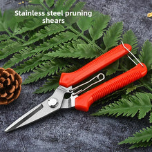 Load image into Gallery viewer, 190mm Straight Head Pruning Shears Non-slip HandleStainless Steel Outils Manuels Household Bonsai Garden Scissors Pruing Shear
