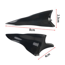 Load image into Gallery viewer, 10Pcs Universal PU Rear Roof Shark Fins Spoiler Wing Kit Car Roof Spoiler Bumper Spoiler Shark Fin Diffuser Vortex Generator
