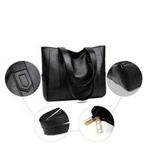 Load image into Gallery viewer, Vintage Large Capacity Tote Bag, Retro Vegan Shoulder Bag, Women's Casual Handbag For Commute
