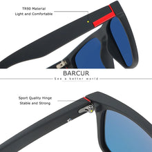 Load image into Gallery viewer, BARCUR Men's Polarized Driving Sunglasses – UV400 Protection Lightweight TR90 Frame Anti-Glare Lens Stylish Oculos de Sol Summer Sunglasses
