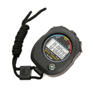 Waterproof Digital Stopwatch Chronograph With Wristband Alarm AM PM 24H Clock Handheld LCD Sports Stopwatch Timer For Running