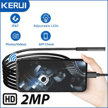 Load image into Gallery viewer, 1080P Single / Dual Lens Hard Cable Mini Camera Endoscope Camera WiFi Waterproof Endoscope Inspection For Android IOS Car Sewer
