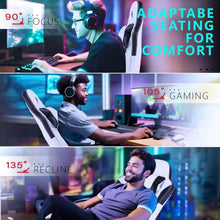 Load image into Gallery viewer, HLDIRECT Gaming Chair, Video Game Chair, Gamer Computer Chair, Ergonomic Gaming Chairs for Adults with Headrest and Lumbar Suppo
