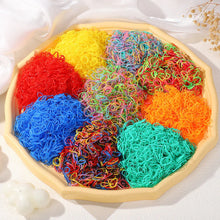 Load image into Gallery viewer, 500/1000Pcs Colourful Hair Ties for Girls Kids Ponytail Holder Bands
