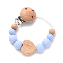 Load image into Gallery viewer, Baby Pacifier Chain Clip Silicone Teether Beads Soother Toy
