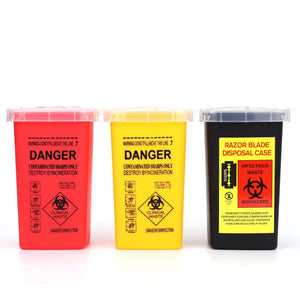 1L Tattoo Medical Plastic Sharps Container Knife Blade Case  Needle Disposal Tips Accessories Waste Box