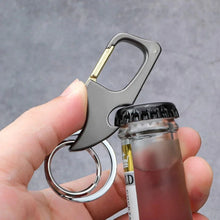 Load image into Gallery viewer, Men's Multifunctional Keychain Bottle Opener Anti-Lost Car Key Ring Creative Waist Hanging Design
