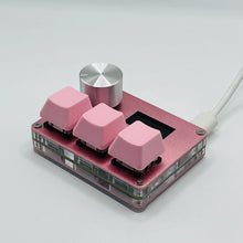Load image into Gallery viewer, O3C SayoDevice OSU O3C Rapid Trigger Hall Switches Magnetic Pink Switches Keyboard With Knob Screen Copy Paste Shotcut
